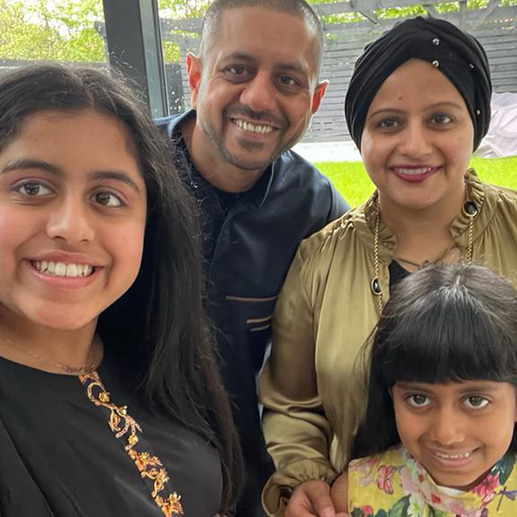 Zeturn Arif and family