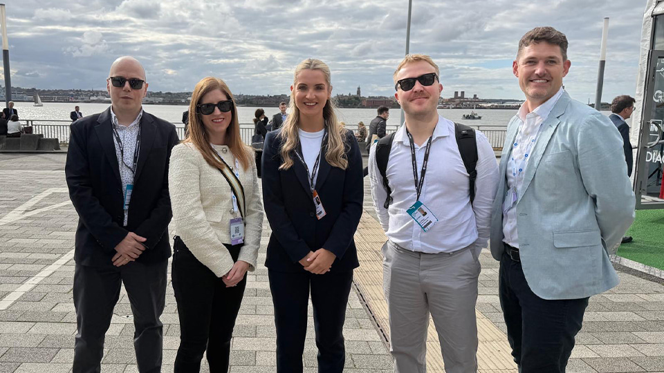 Peter Hampson, Clinical and Policy Director, Serena Box, Head of Media, PR and External Affairs, Rosie Wrighting, MP, Chris Whiting, External Affairs Officer and John White, Communications and External Affairs Director