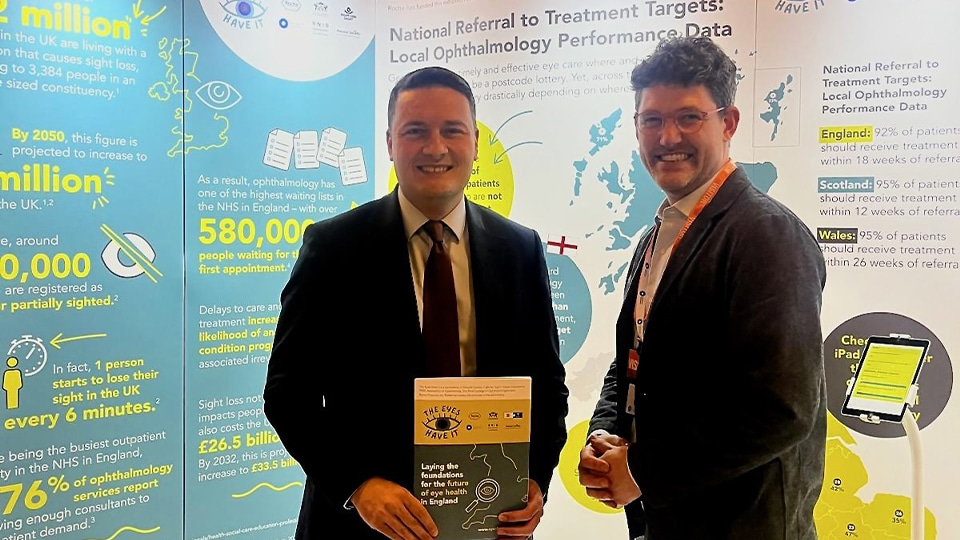 Wes Streeting, Secretary of State for Health and Social Care and John White, AOP Communications and External Affairs Director