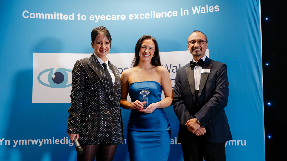 Award winners at the Optometry Wales Awards