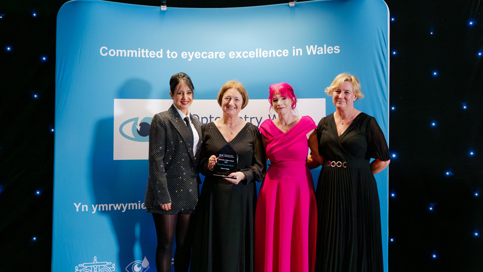 Award winners at the Optometry Wales Awards
