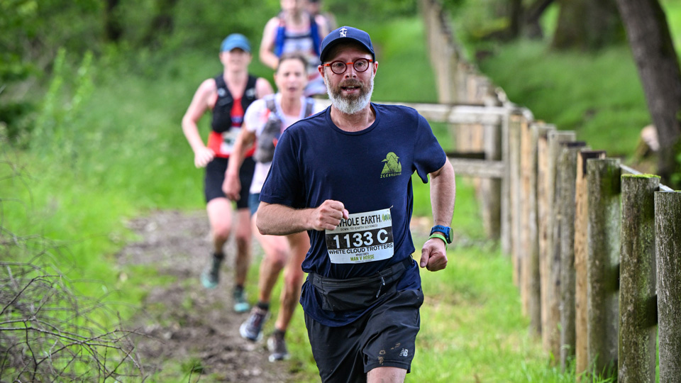 Nick Black takes back in the man v horse running event