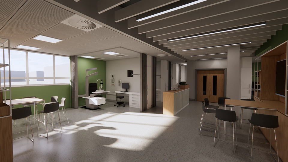 Clinical rooms designed for the new facility 