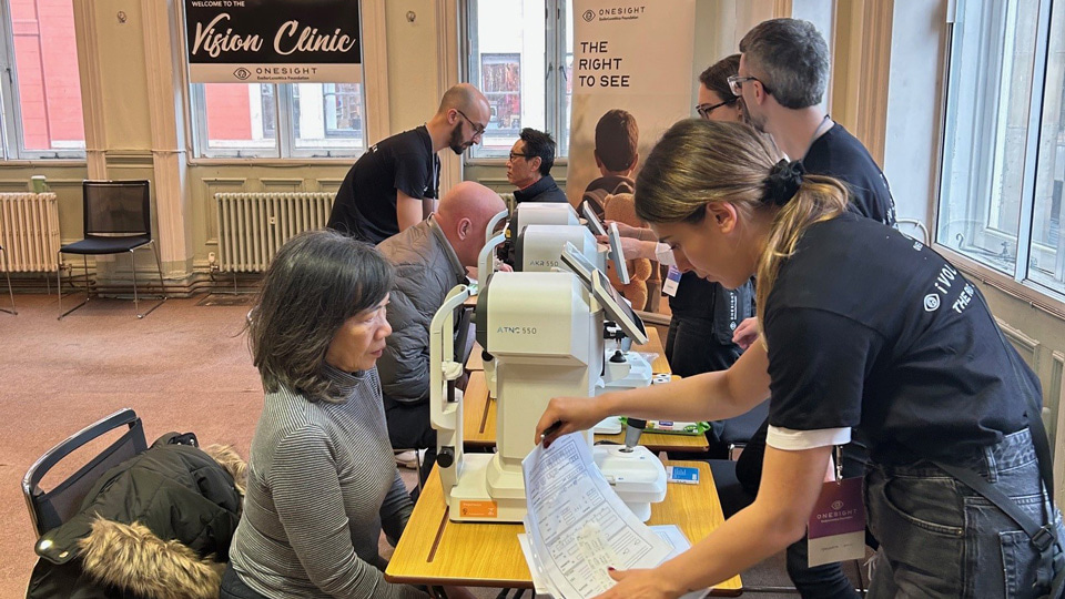 The OneSight EssilorLuxottica Foundation Vision Clinic in action