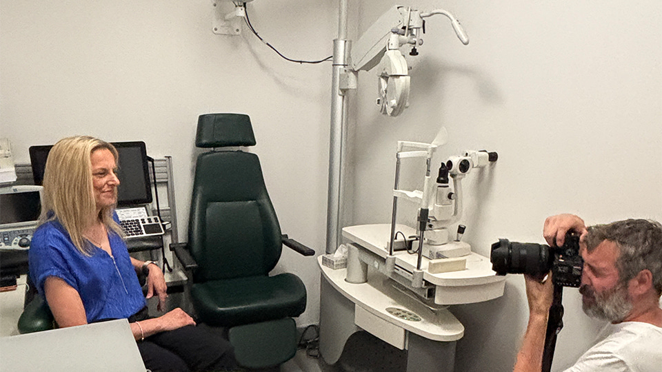 Senior optometrist at Specsavers Leigh, Caroline Mosses.