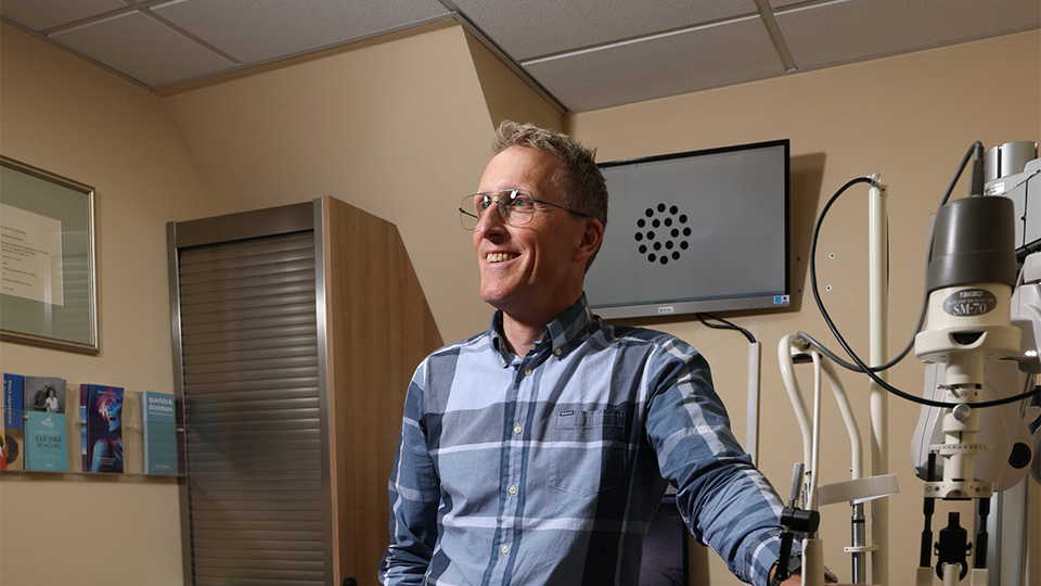 John Davidson, optometrist and owner of Querido & Davidson