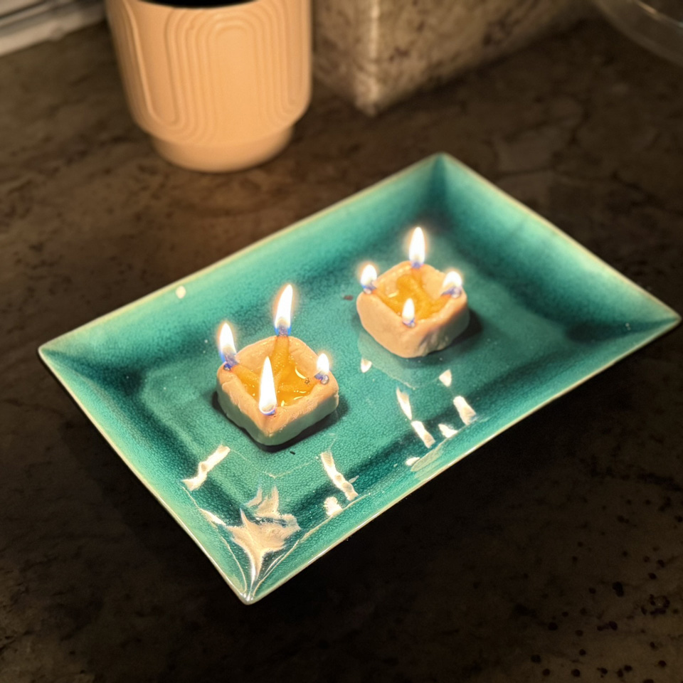 Homemade candles