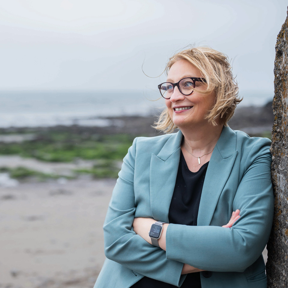 Optometrist Dr Josie Forte is photographed at Wembury Beach