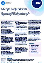 Download our Patient leaflet on allergic conjunctivitis