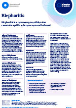 Download our patient leaflet on blepharitis