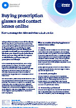 Download our leaflet on Buying prescription glasses and contact lenses