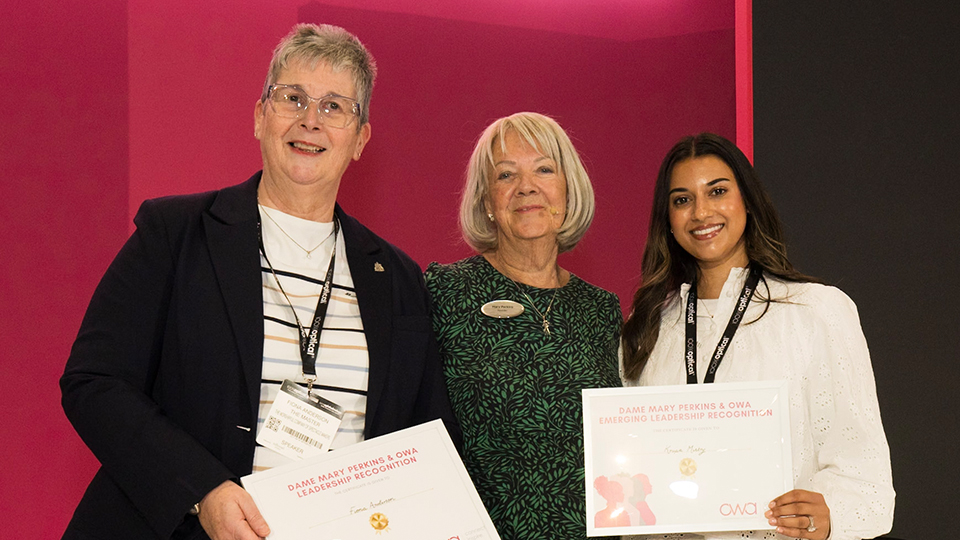 Fiona Anderson, Dame Mary Perkins and Krupa Mistry
