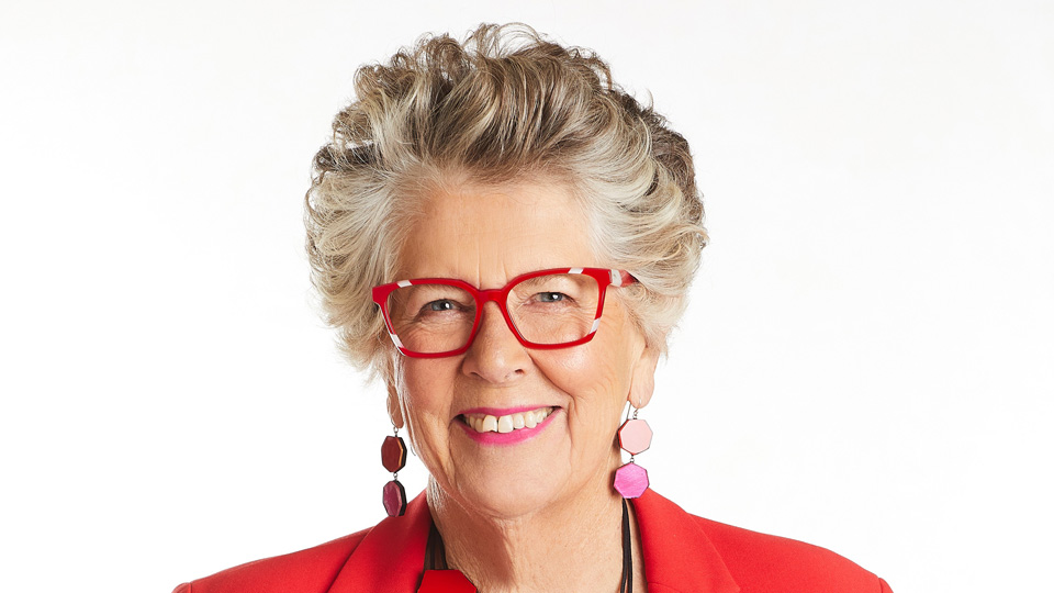 Prue Leith wears spectacle frames from her Modstyle collection