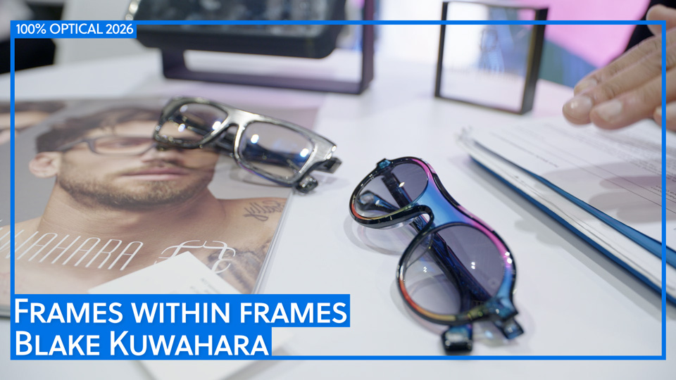 Two frames are arranged on a table with style guides. One frame is a silver metallic look with strong black outer line. The other is rounded with a rainbow centre