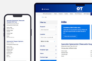 OT jobs page on different devices