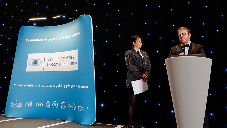 Owain Mealing, chair of Optometry Wales