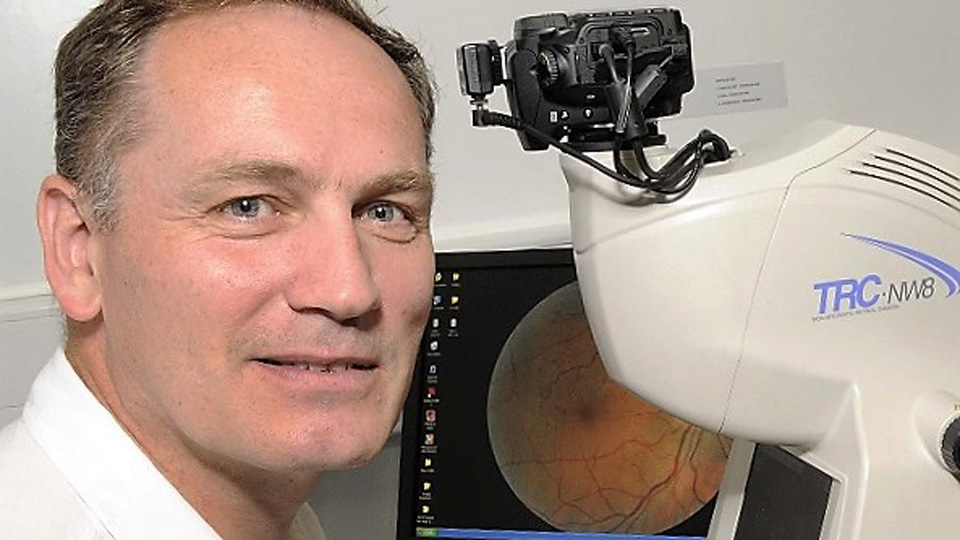 Frank Eperjesi, locum optometrist