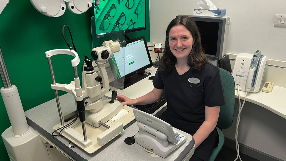 Hannah Silcock, optometrist at Specsavers Stirling
