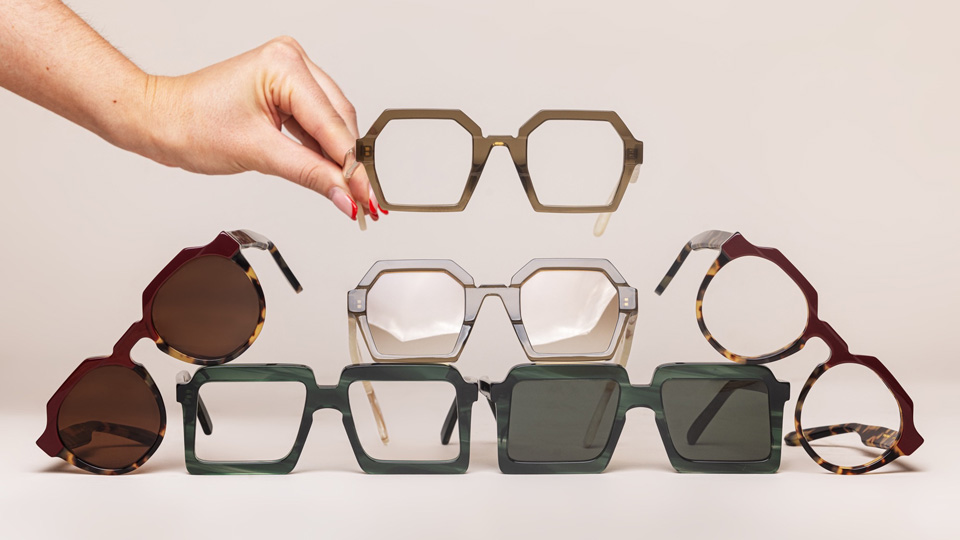 Frames from Francesca Oak’s eyewear brand, Frankies Eyewear