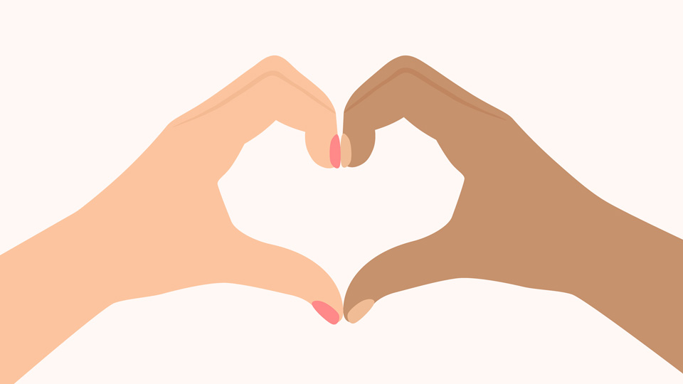 hand making a heart shape