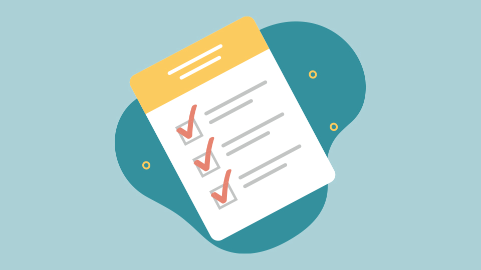 An illustration of a checklist