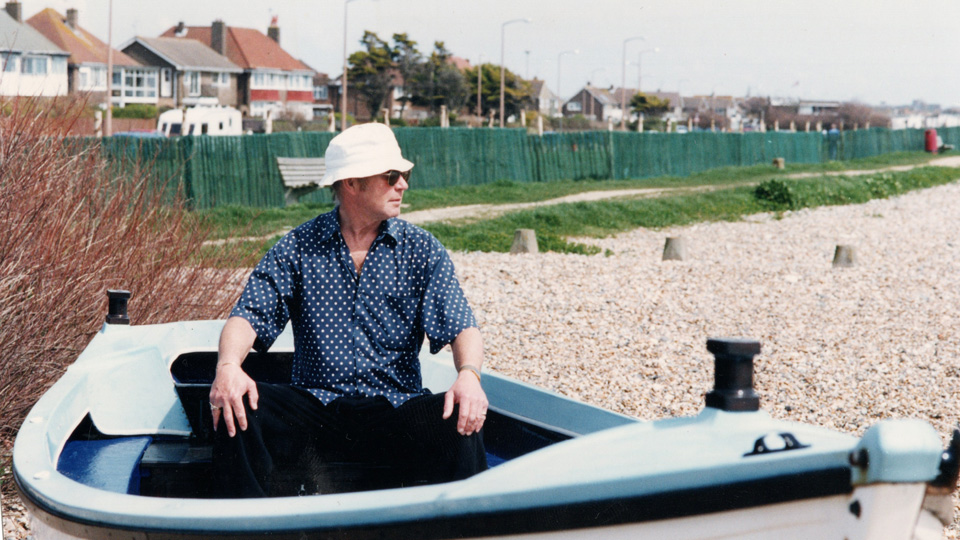 Phil Grenville with his boat