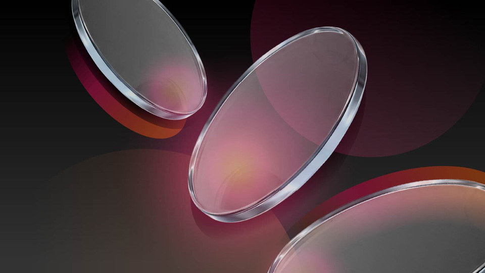 Three oversized lenses 