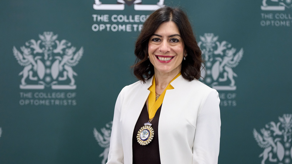 Incoming College of Optometrists president Professor Irene Ctori