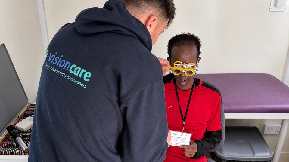 The Vision Care Mobile Vision Service at work in Bradford in April 2026