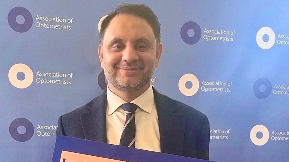 Shockat Adam MP, an optometrist, joined the AOP in Westminster