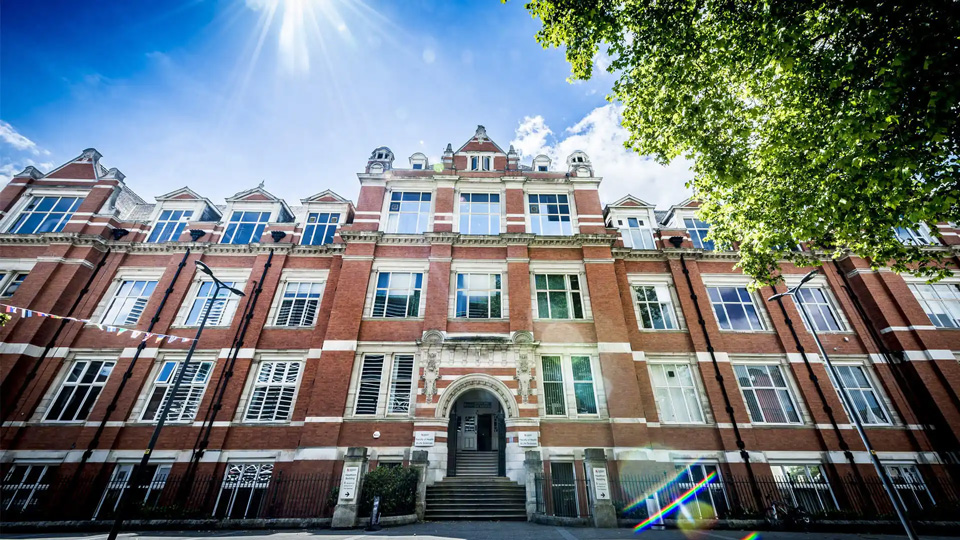 Exterior of De Montfort University’s Hawthorn Building, home to the university’s Health and Life Sciences faculty