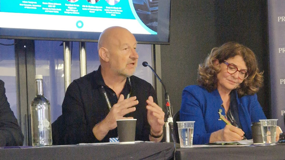 Adam Sampson and Dame Diana Johnson on panel