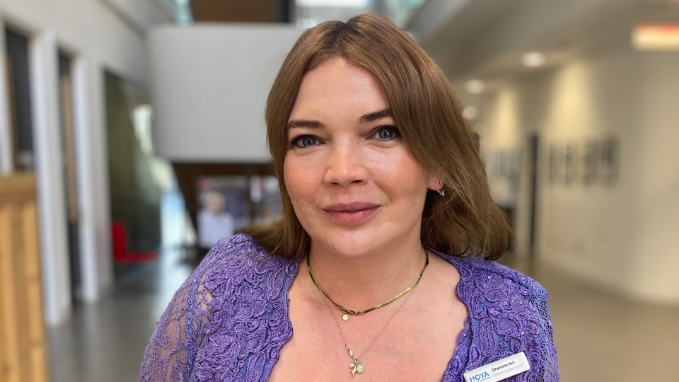 Charlotte Bell, myopia consultant for Hoya