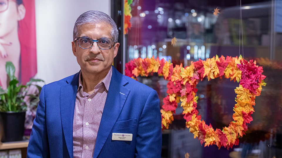 Deven Lakhani, optometrist and director at Hammond Opticians