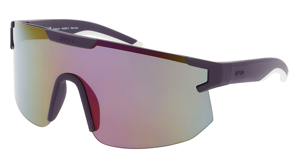 Mirrored wrap glasses for sports