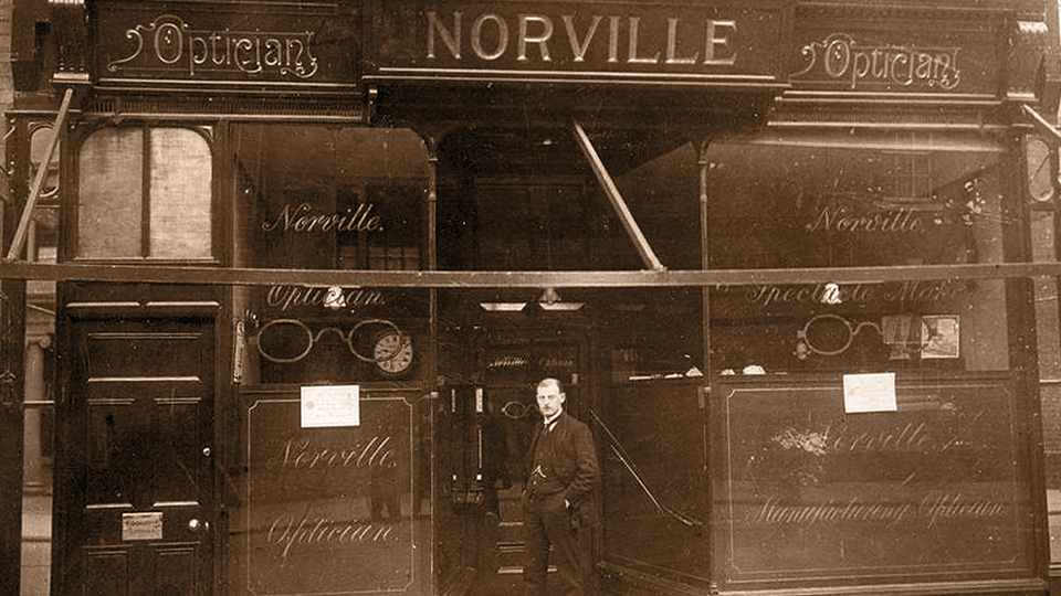 A Norville Opticians practice in the 1930s
