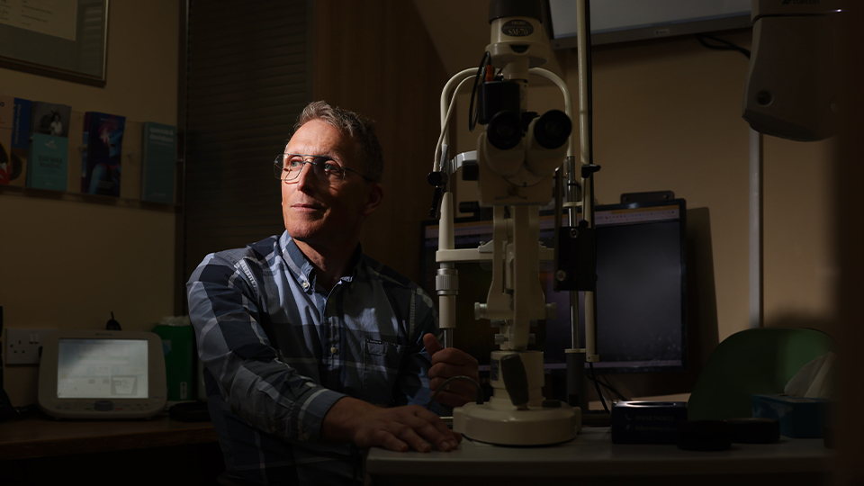 John Davidson, optometrist and owner of the Hakim Group independent practice, Querido & Davidson
