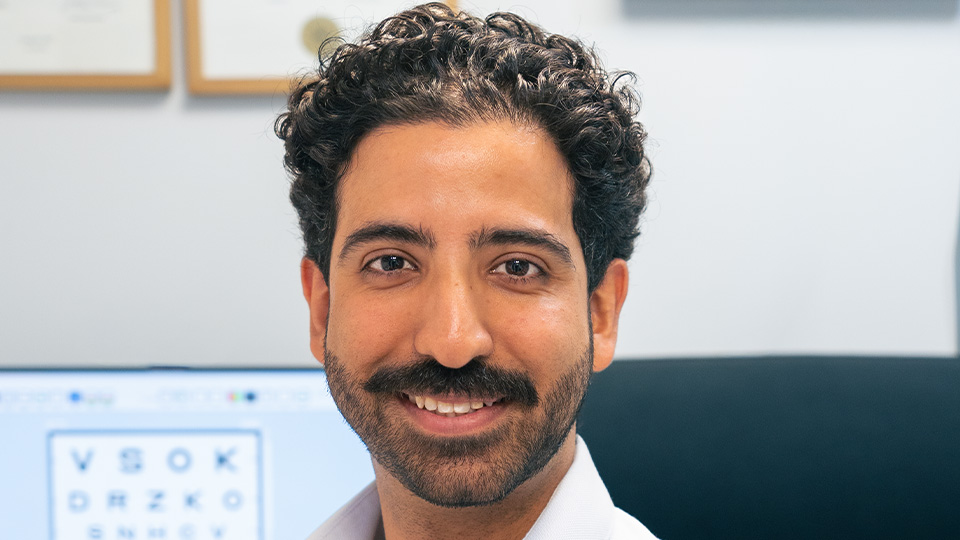 Adib Missaghi, optometrist and North Monmouthshire collaborative lead