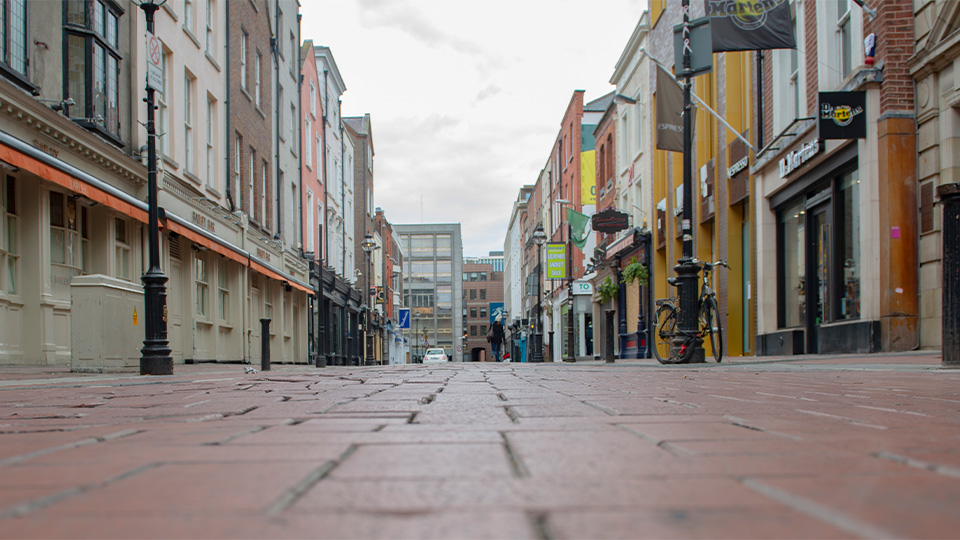 An empty high street