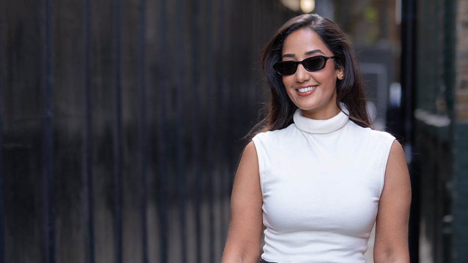 Mandeep Kaur-Bains, IP optometrist and founder of Enka Eyewear