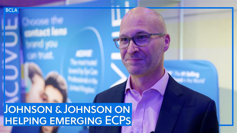 Ian Pyzer in an interview on the Johnson & Johnson exhibition stand