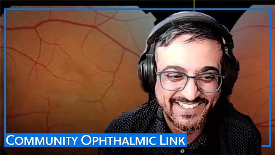 Ankur Trivedi smiles during a video call