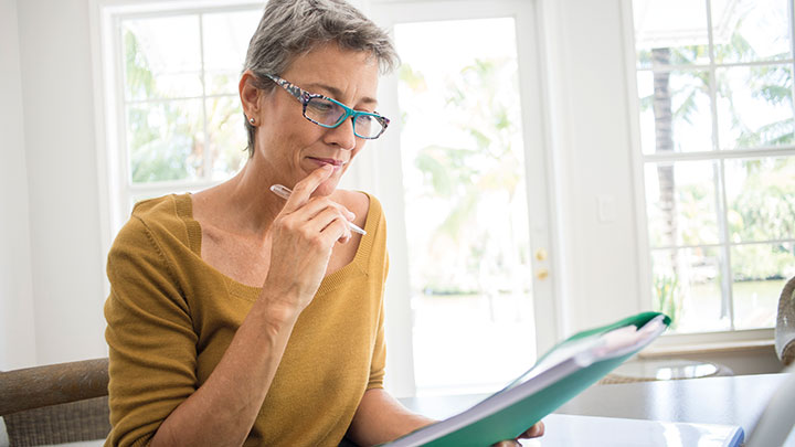 Lady reading