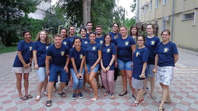 A group of optometry students travelled to Moldova to provide eye care