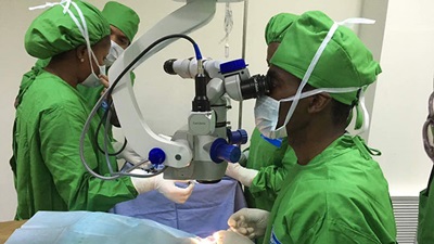 Sightsavers Cameroon ophthalmologists