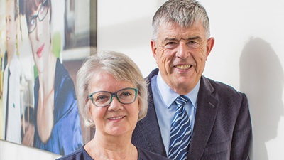 Specsavers co-founders, Doug and Mary Perkins