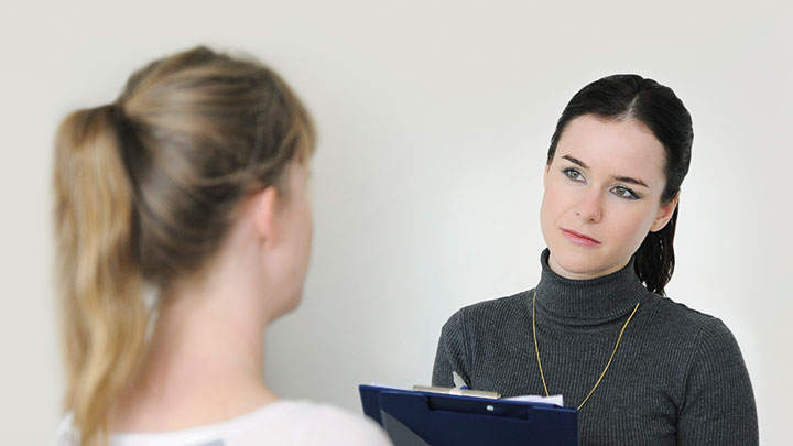 Women talking