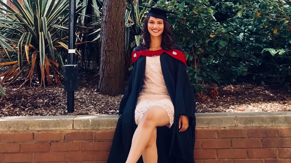 Nikki Sharma at her graduation