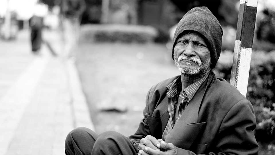 Homeless man