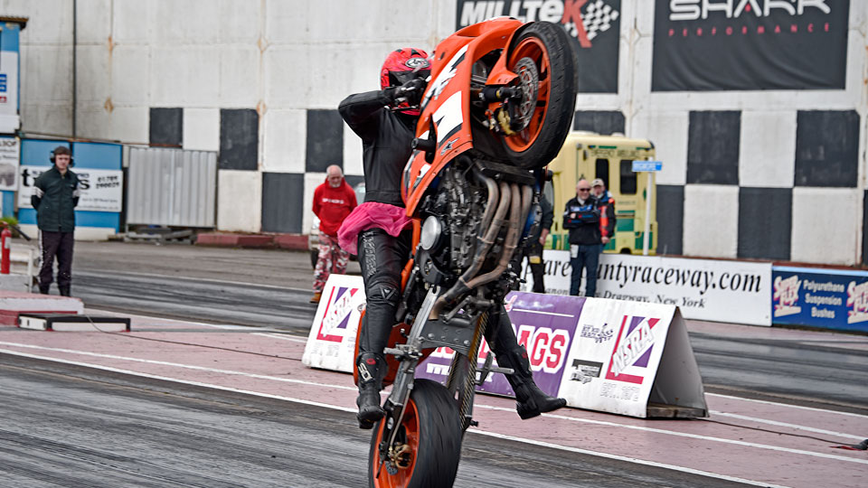 Motorbike wheelie